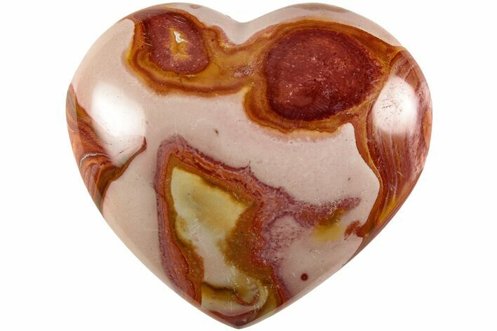 Wide, Polychrome Jasper Heart - Madagascar #205235